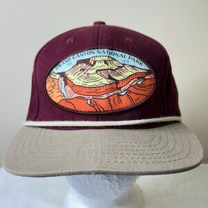 Grand Canyon National Park Hat Maroon Snapback Sendero Provisions